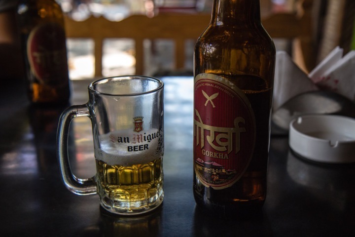 What kind of food is available in Ghorepani PoonHill Trek? Gokha beer of Nepal