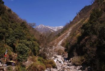 river on the way to Helambu