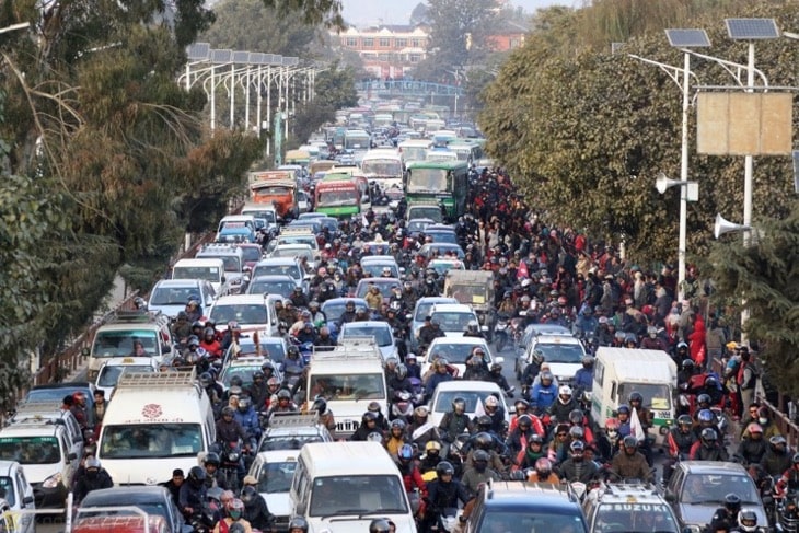 Common Annoyances Inconveniences in Nepal Traffic Jam in Nepal